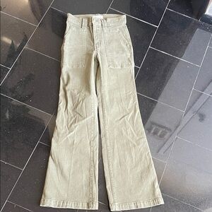 Madewell Sage Green Denim Pants